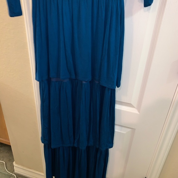 NEW Fantastic Fawn LIBBY TIERED RUFFLE MAXI DRESS - Picture 8 of 8